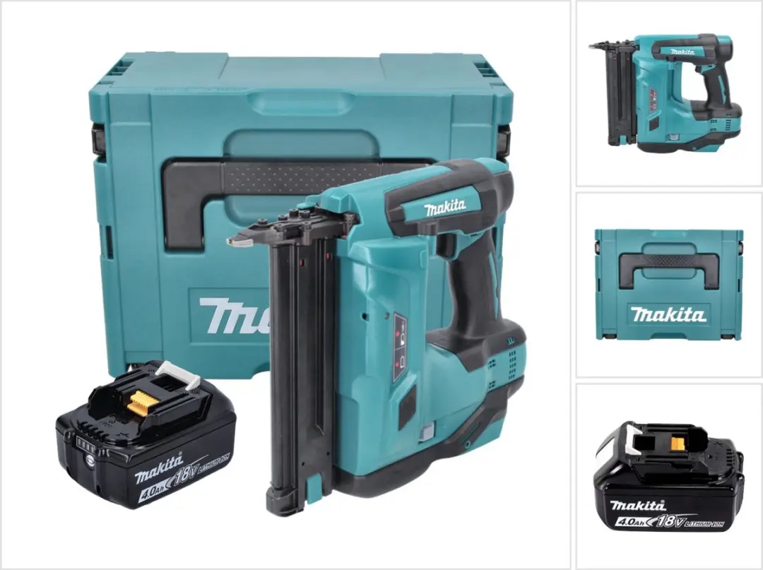 Makita DBN 500 M1J Accu-klemkopspijkermachine 18V