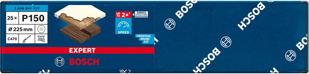 Bosch Professional Expert C470 Schuurpapier 225mm P150 - 25 Stuks