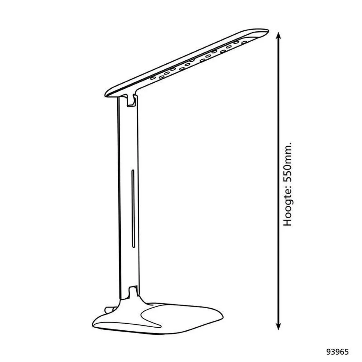 Eglo Caupo LED Bureaulamp - Wit - 3545K - afbeelding 6 van 6