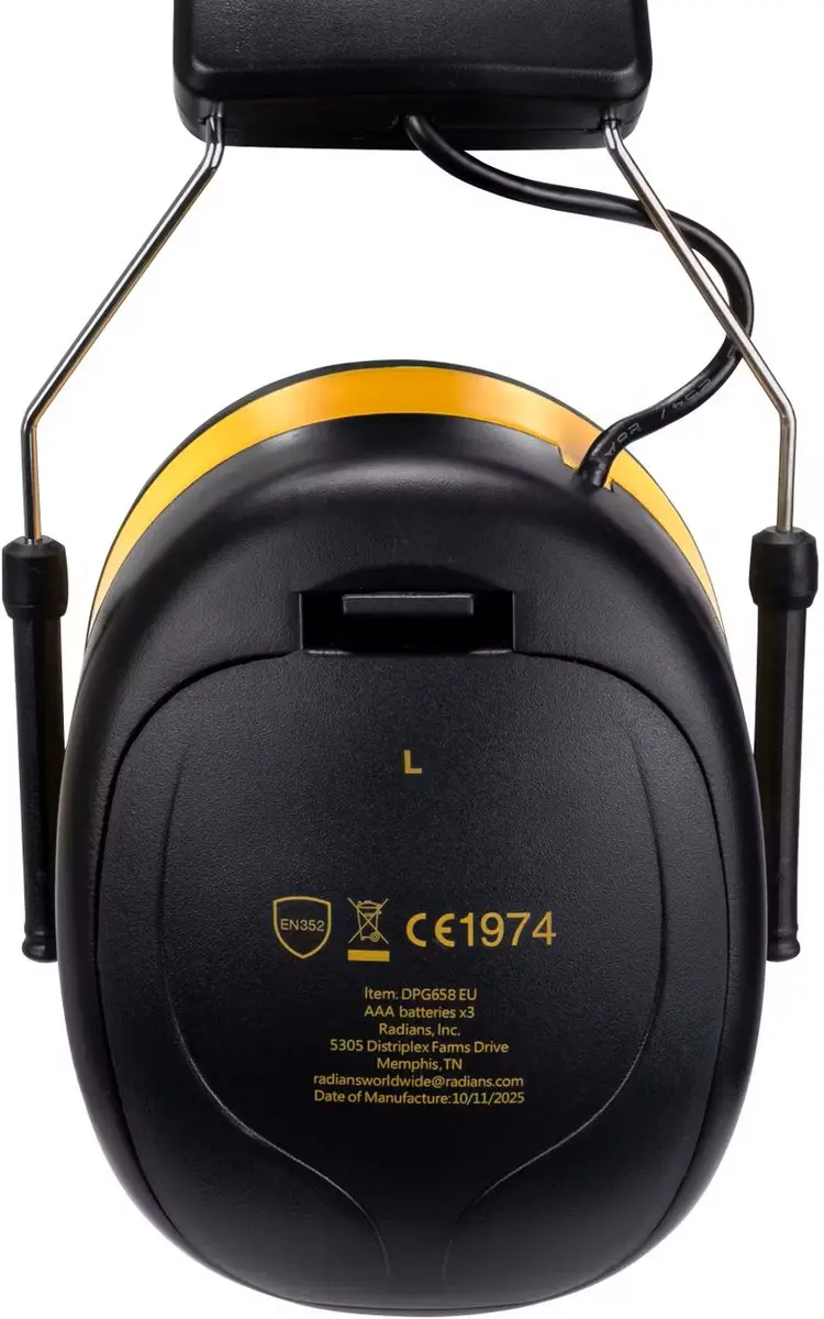 DeWalt DPG658-EU Gehoorbeschermer - FM/DAB+/AUX - Elektronisch Display