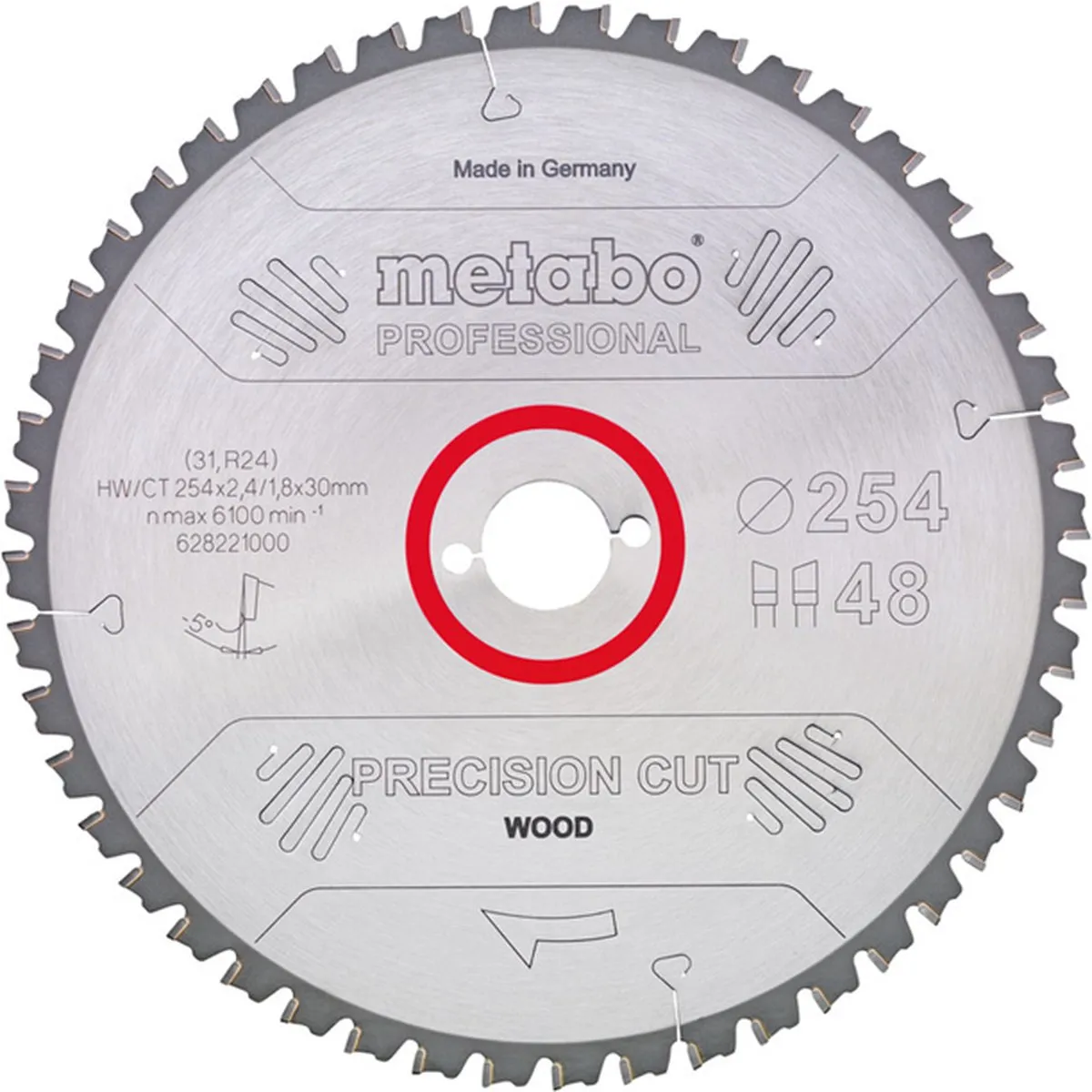 Metabo HW/CT 250x30mm Cirkelzaagblad 42 Tanden