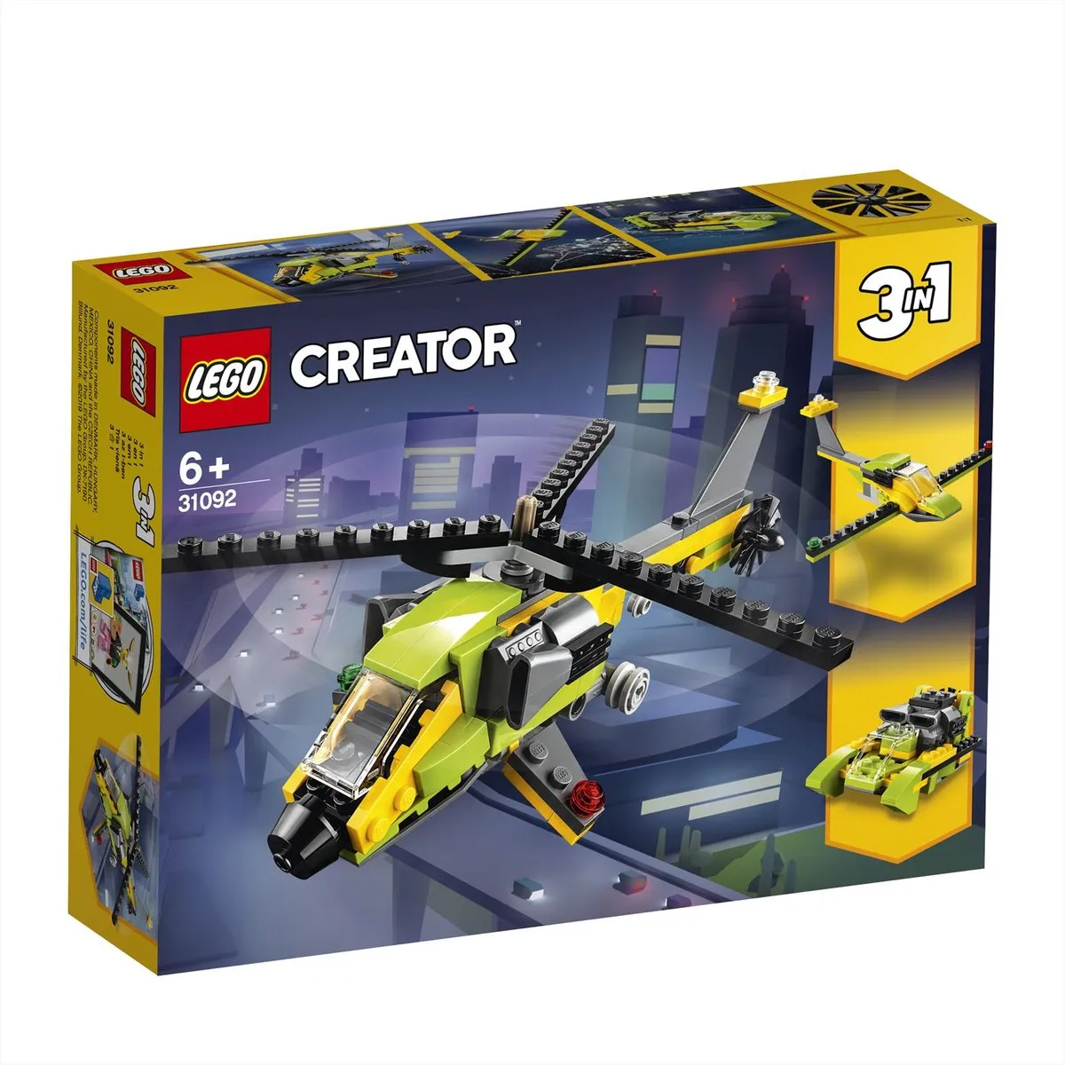 LEGO Creator Helikopter Avontuur 31092 - 114 Stukken - Geel - afbeelding 3 van 4