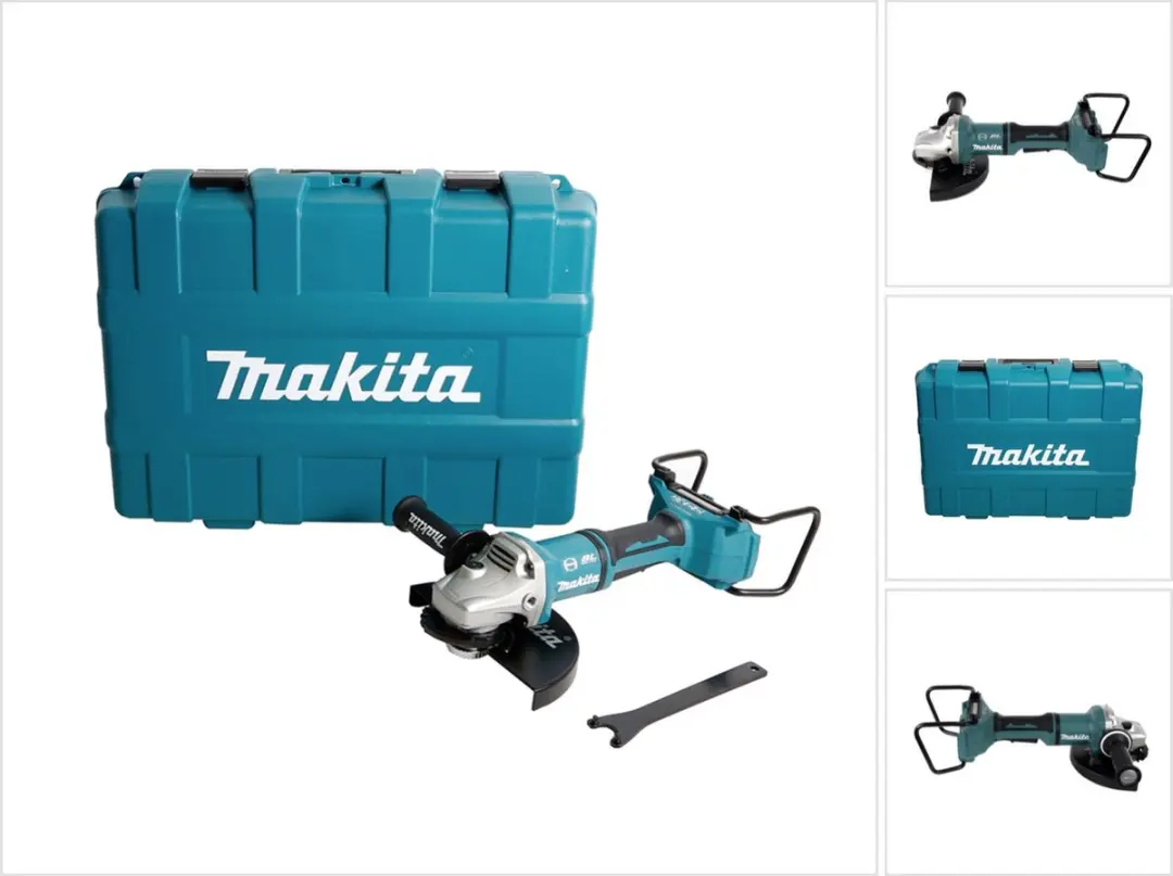 Makita DGA900ZKX2 Haakse Slijper - 230mm - 2x 18V Li-ion - Koolborstelloos