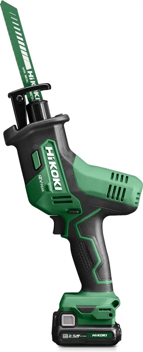 Hikoki CR12DAWEZ Accu Reciprozaag 12V - 50mm - 2x2500mAh - afbeelding 2 van 5