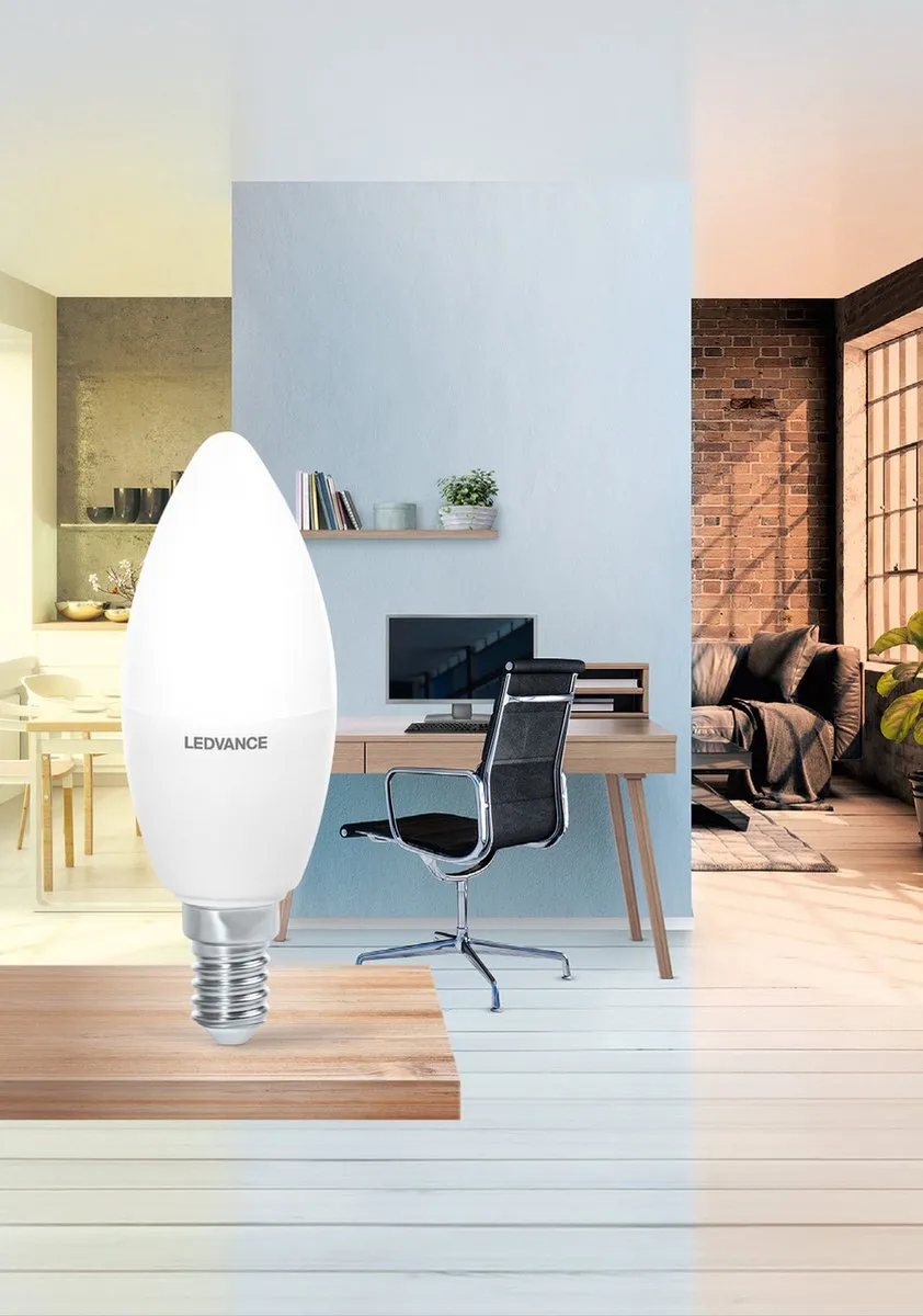 LEDVANCE LED lamp | NaN: E14 | Tunable White | 22-5- K | 4,9- W | vervanger voor 37 W Incandescent bulb | SunHome Lamps