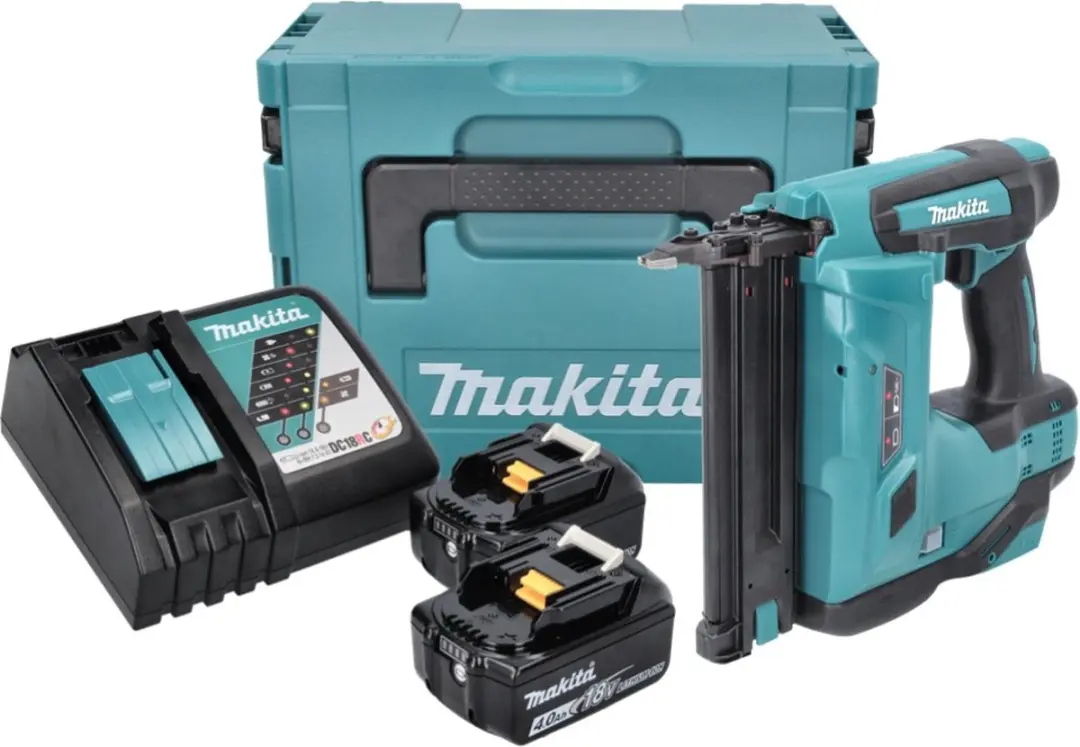 Makita DBN500RMJ Accu-spijkermachine 18V - 2x 4,0Ah accu + oplader + Makpac