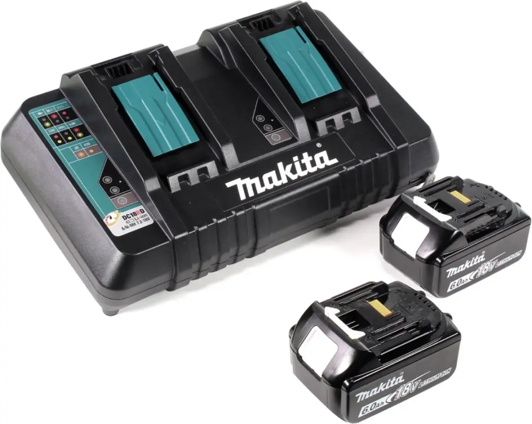Makita DGA900PGKX2 Haakse Slijper 36V - 230mm - 2x 6,0Ah + Lader + Koffer
