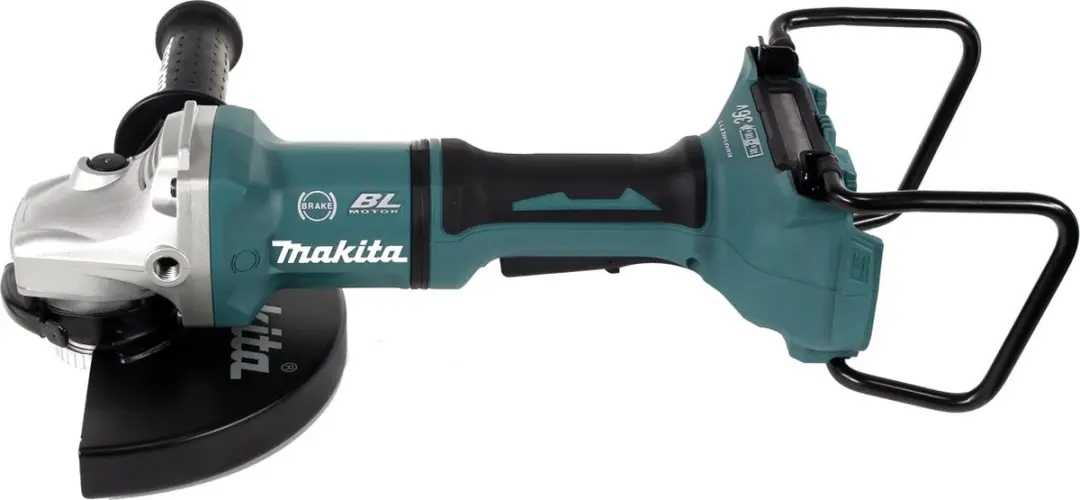 Makita DGA900PGKX2 Haakse Slijper 36V - 230mm - 2x 6,0Ah + Lader + Koffer