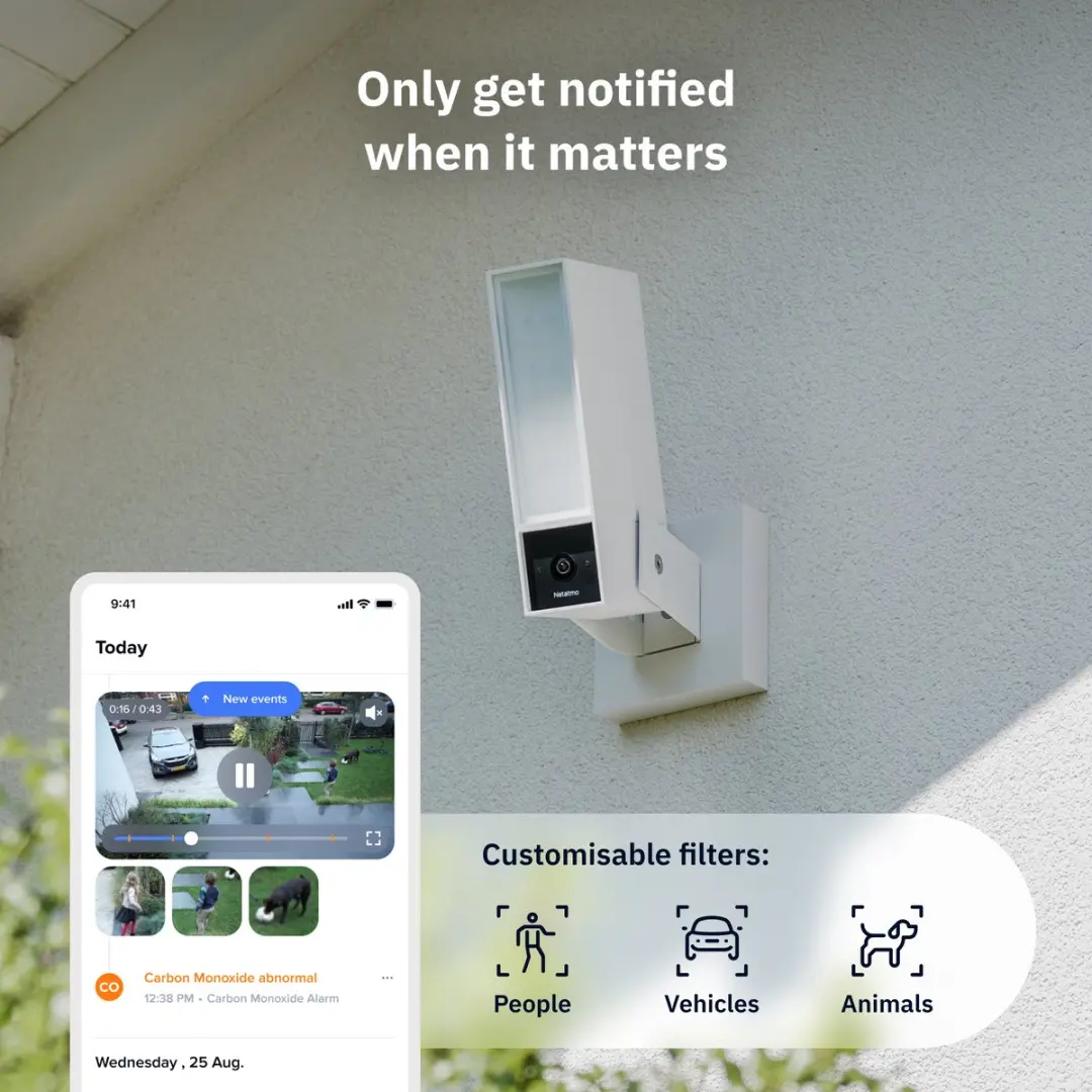 Netatmo Beveiligingscamera Original NOC-2-B - Wit