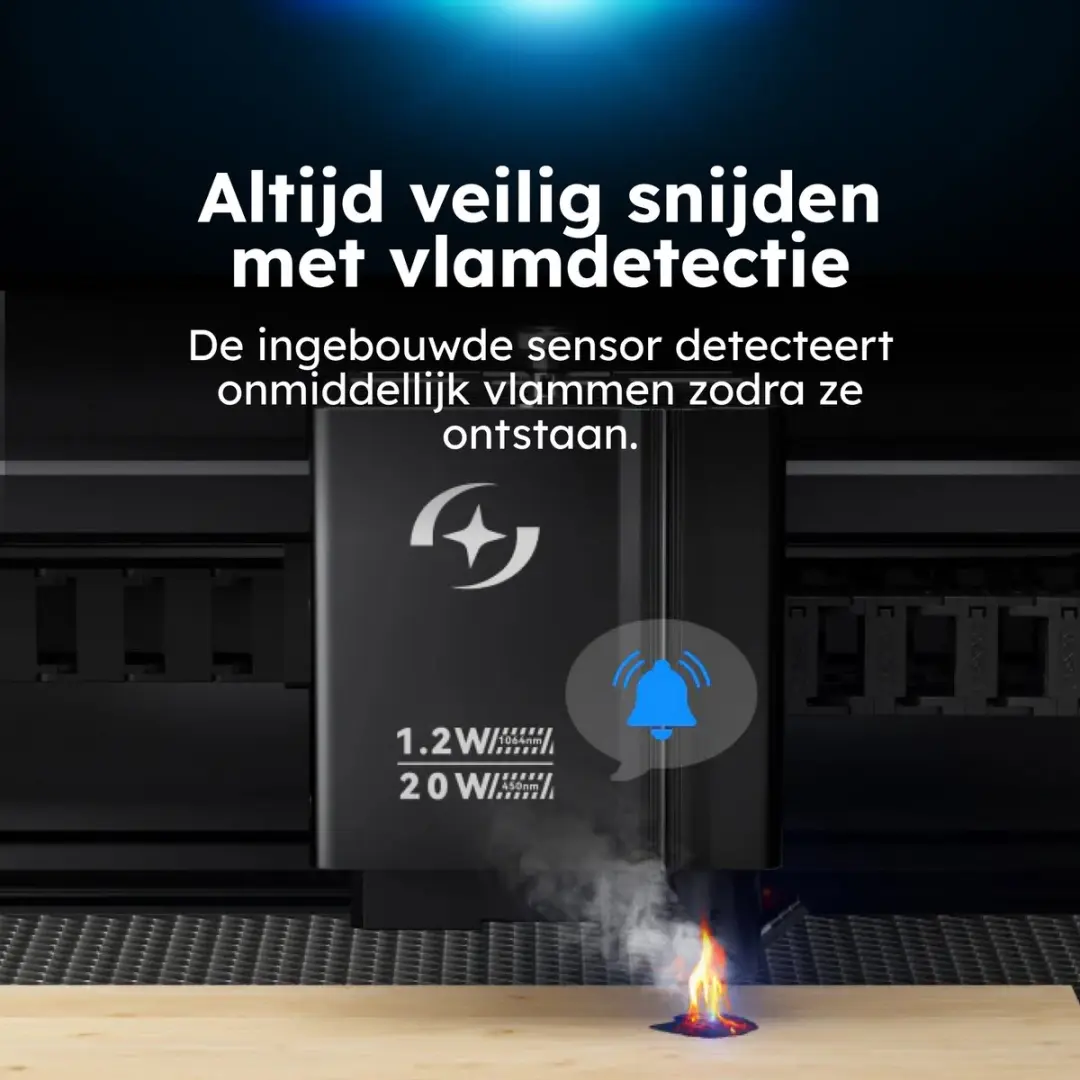 AtomStack Kraft Dubbele Lasersnijder 20W + 1,2W IR - 50x32cm - afbeelding 6 van 6
