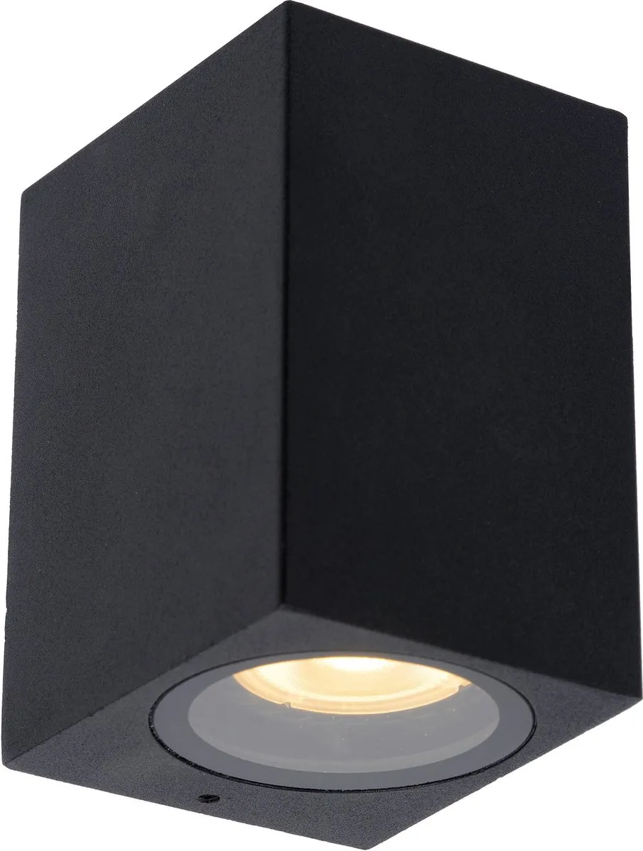 Lucide ZARO Wandspot GU10 - IP44 Zwart