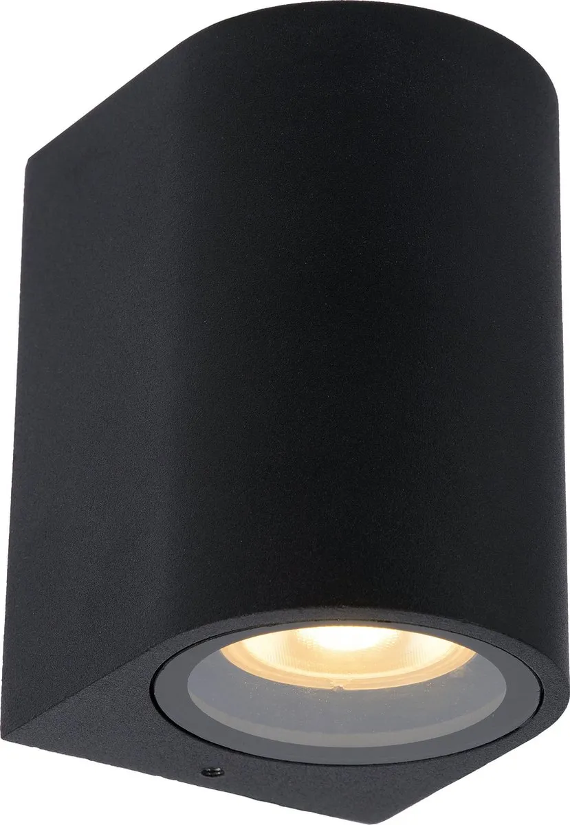 Lucide ZARO Wandspot GU10 - IP44 Zwart