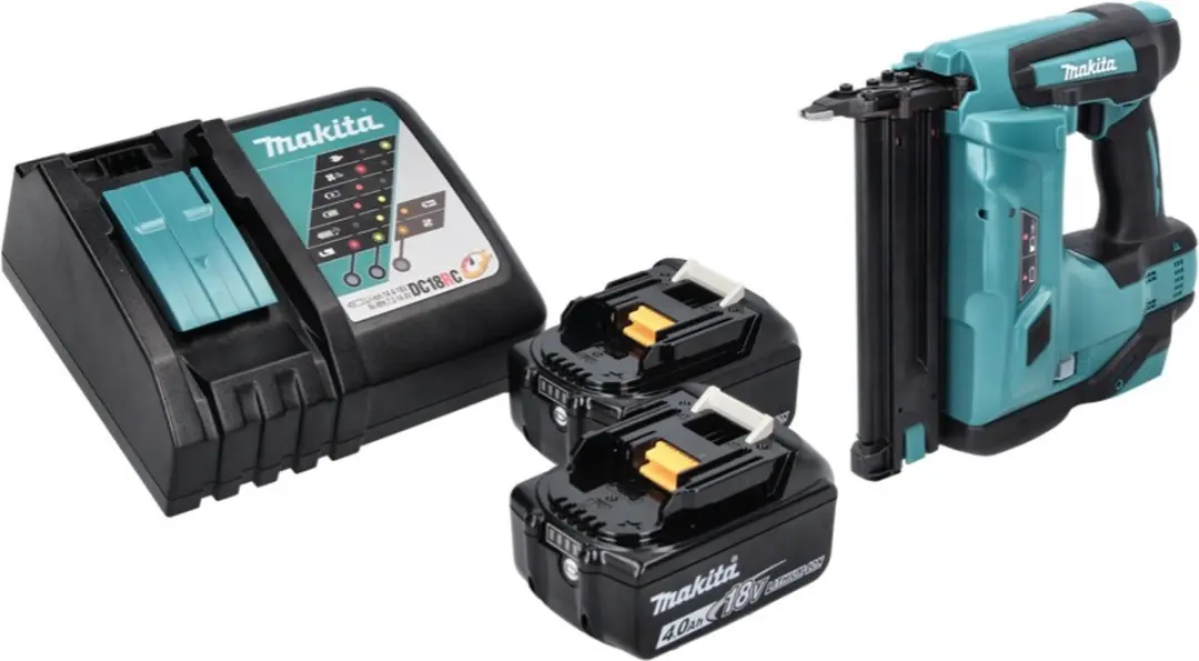 Makita DBN 500 RM Accu Spijkermachine 18V - 2x 4.0Ah + Lader