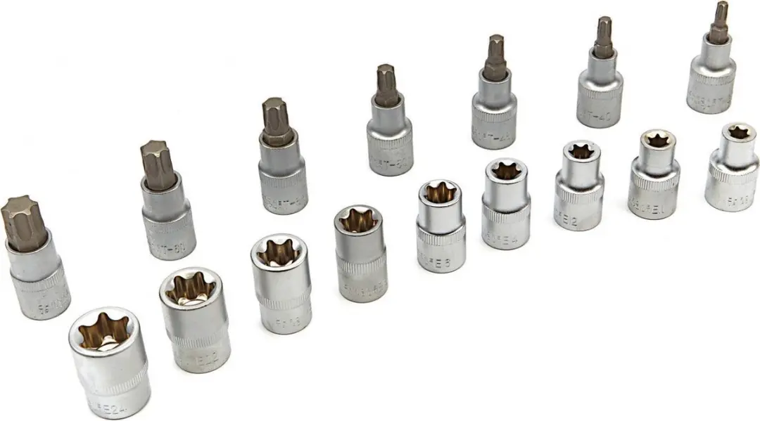 HBM Machines 1/2" Torx Doppenset 16-delig - Zwart