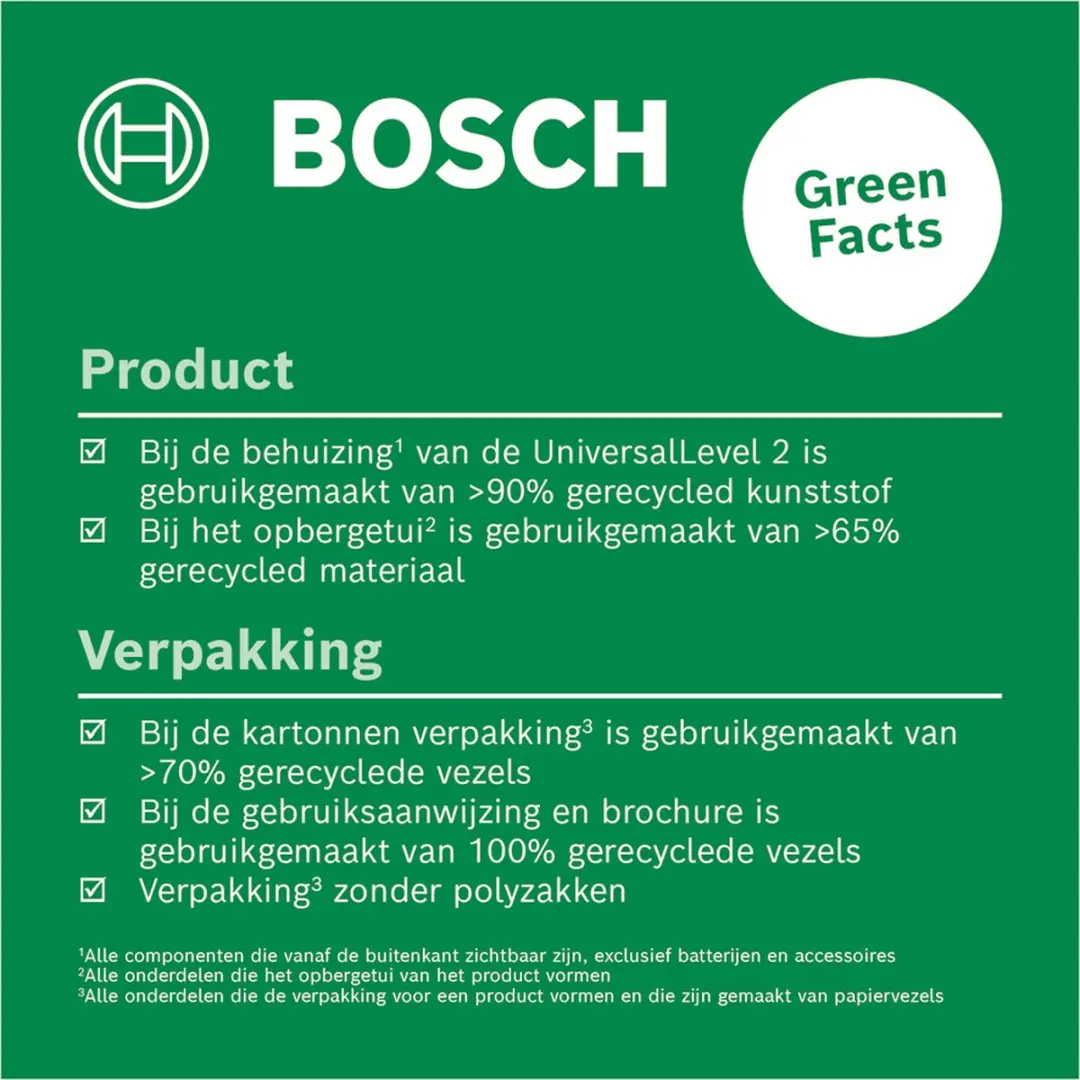 Bosch UniversalLevel 2 Kruislijnlaser 0603663802 - 3x batterijen - afbeelding 4 van 6