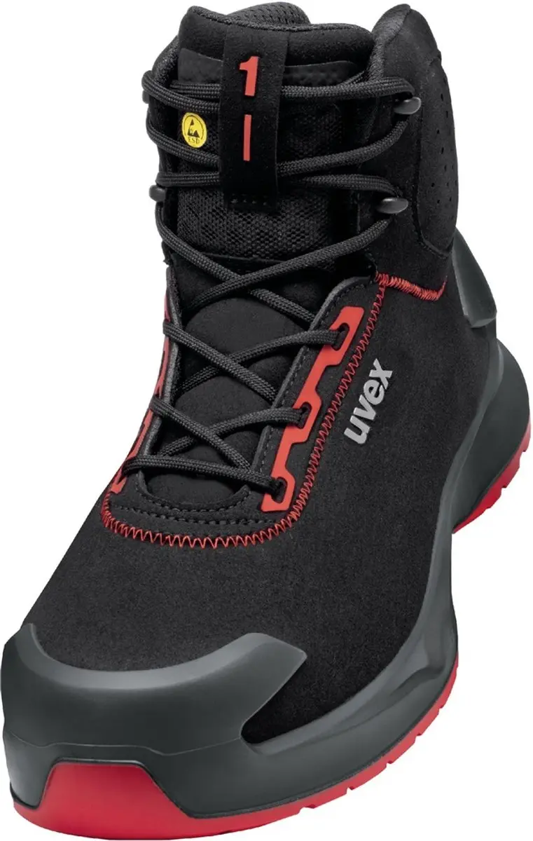 Uvex X-Craft Sicherheitsstiefel S3L SR 68044 - Maat 44 - Zwart/Rood