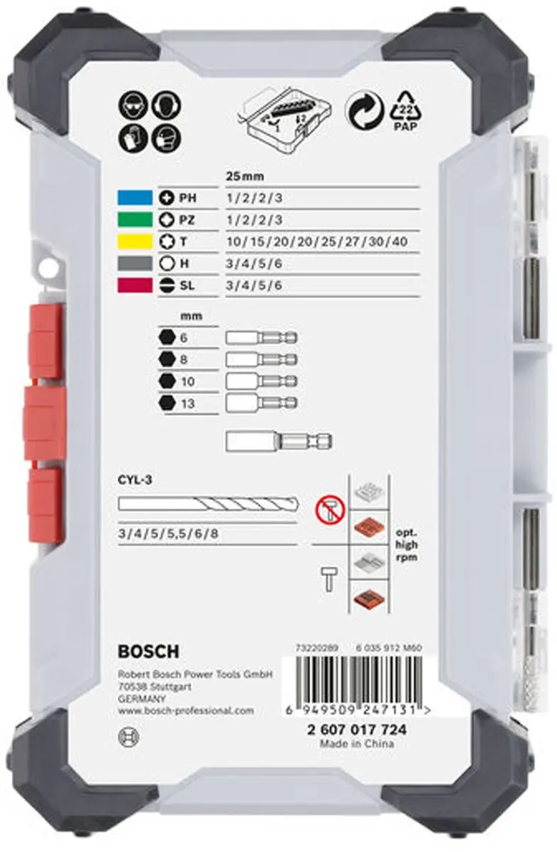 Bosch Extra Harde Schroevendraaierbits & Boren Set 35-delig - Hout