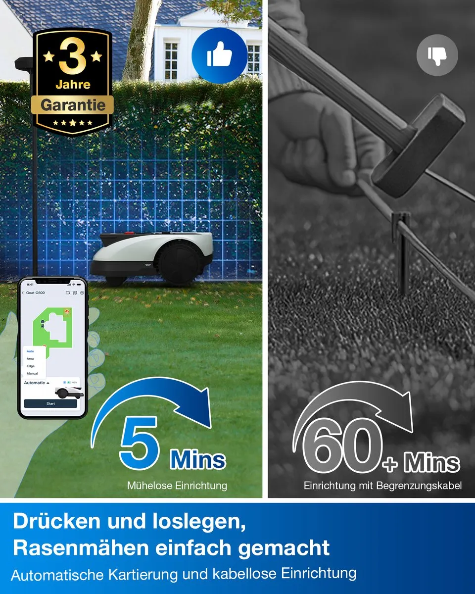 Ecovacs GOAT O500 Robotgrasmaaier - 500m²