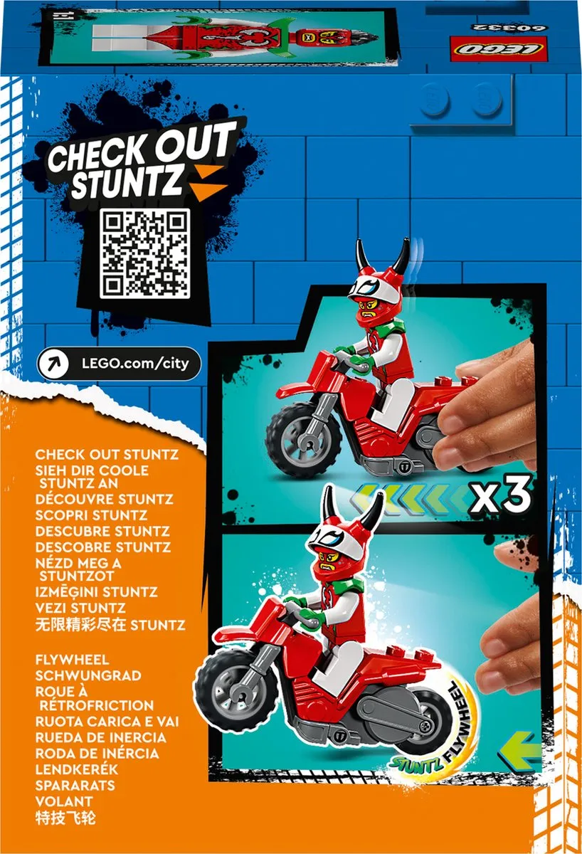 LEGO City Stuntz Roekeloze Scorpion 60332 - Stuntmotor - Meerkleurig