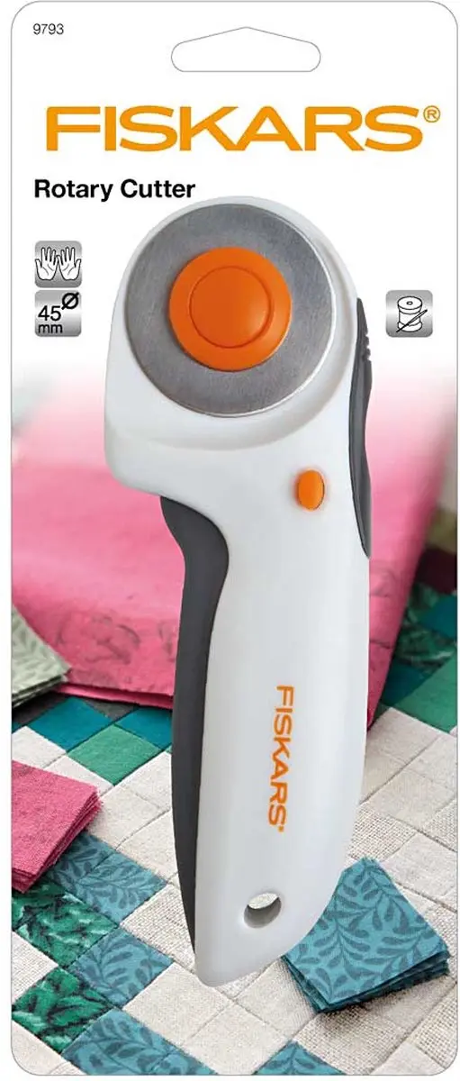 Fiskars Rolmes Ø45mm - Wit/Grijs/Geel