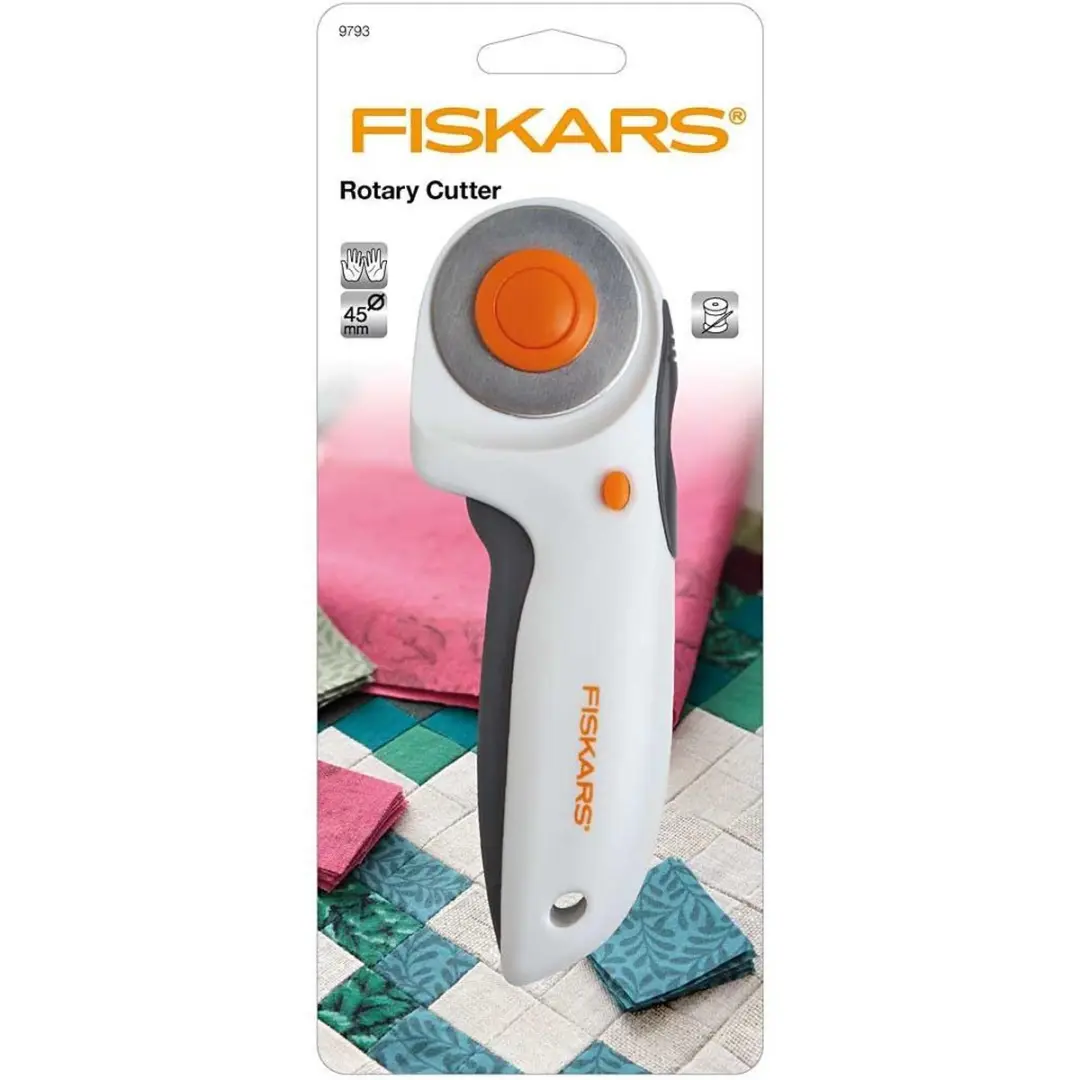 Fiskars Rolmes Ø45mm - Wit/Grijs/Geel