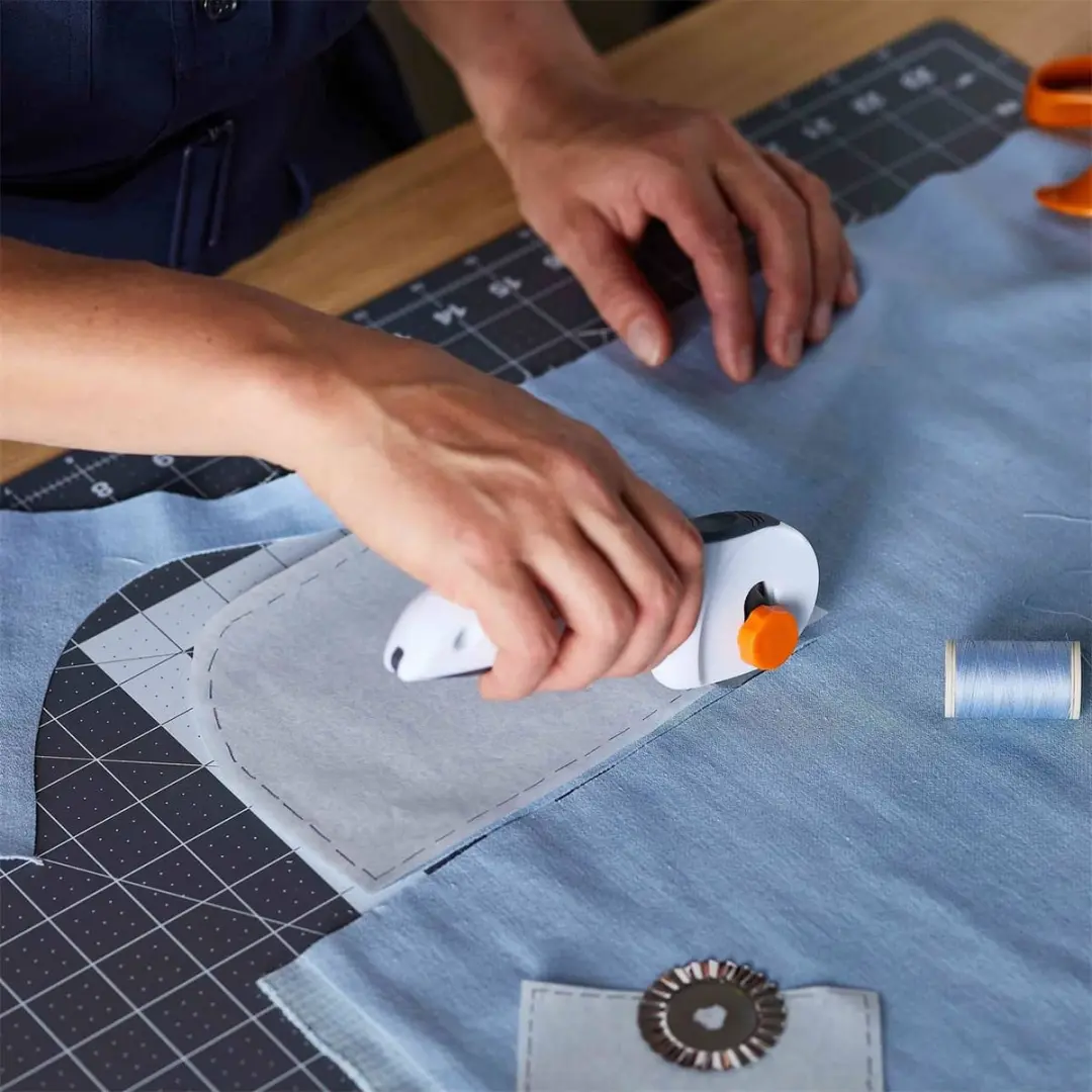 Fiskars Rolmes Ø45mm - Wit/Grijs/Geel