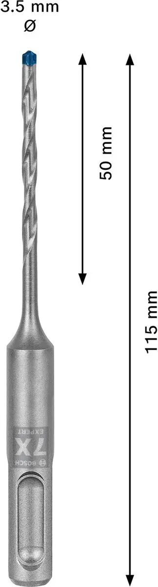 Bosch Professional EXPERT SDS plus-7X Hamerboor 3,5 x 50 x 115mm