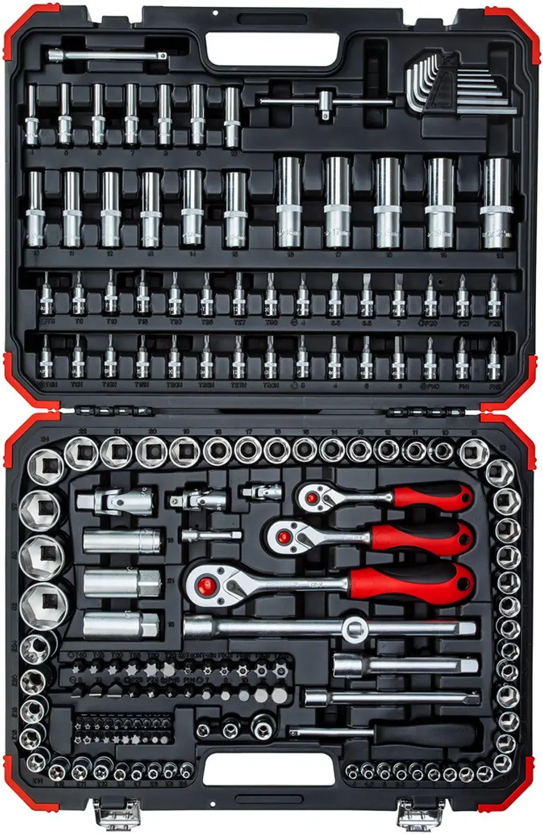 Gedore RED R45603172 Dopsleutelset 172-delig - 1/4 3/8 1/2