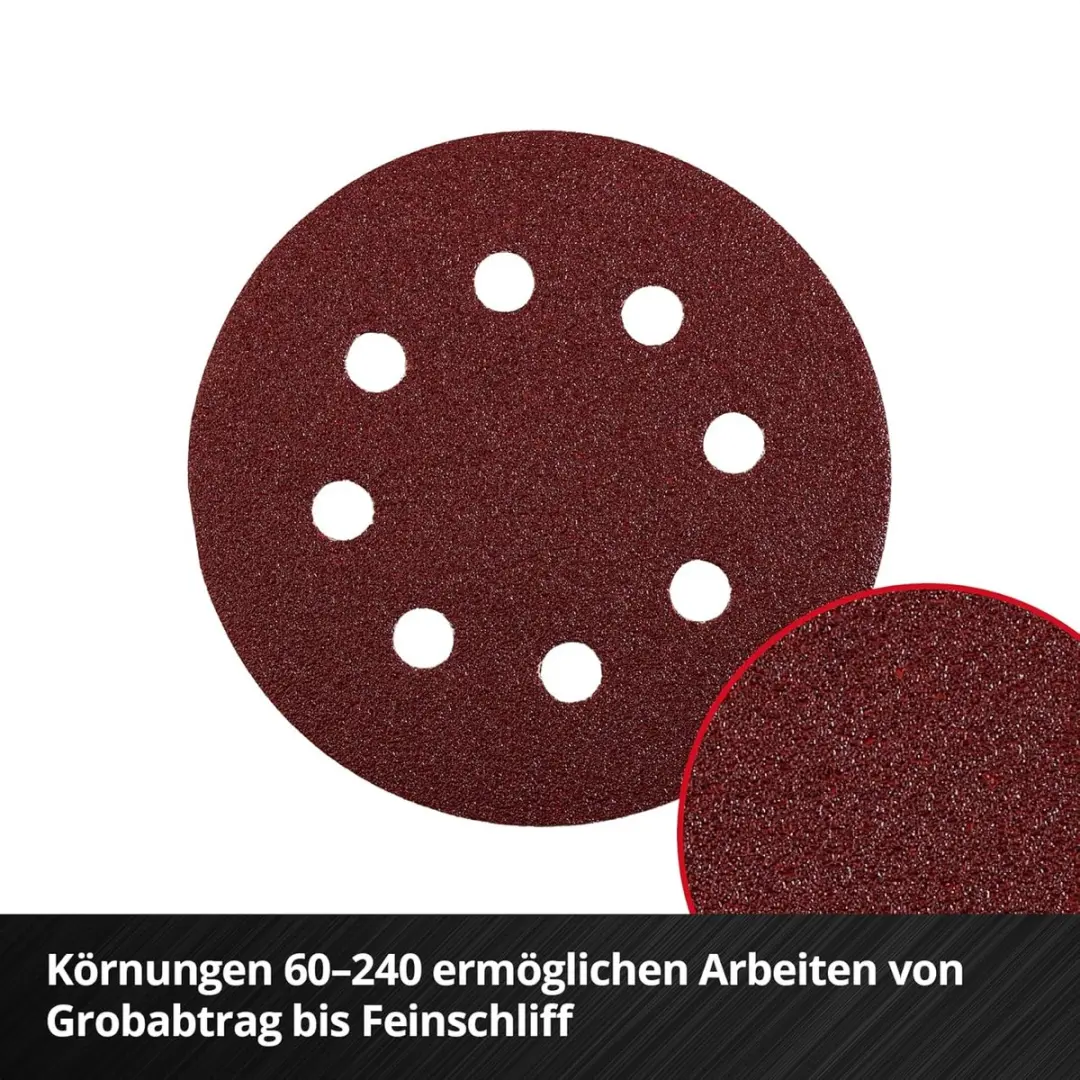 Einhell Schuurschijven Ø125mm 50-delig - Aluminiumoxide