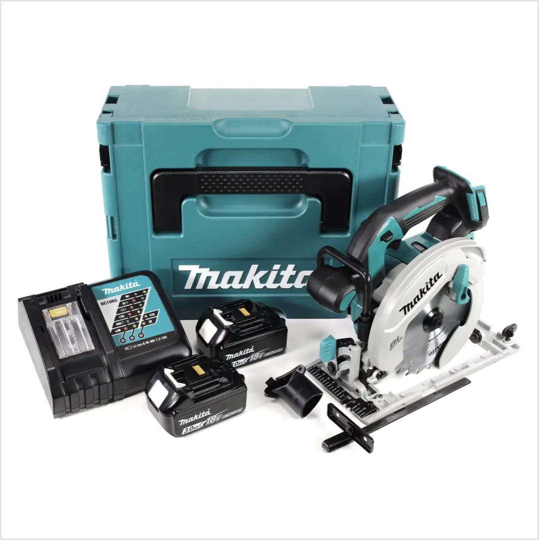Makita DHS680RFJ Accu-Cirkelzaag 18V 165mm - 2x 3,0Ah + Oplader + Makpac - afbeelding 4 van 5