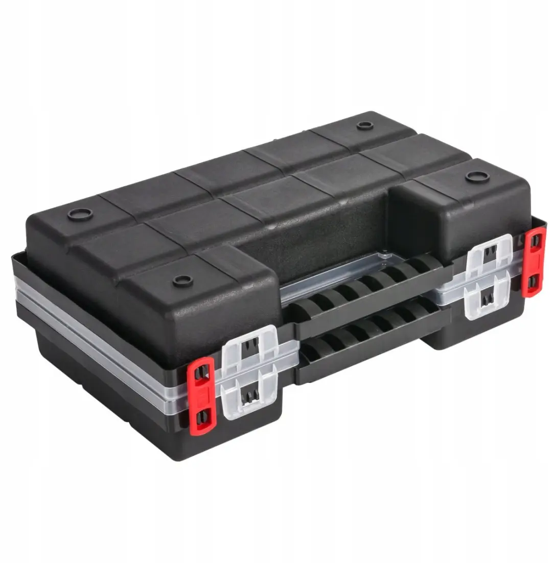 Prosperplast NORS12DUO Dubbele Gereedschapskoffer - 2 Stuks - Transparant