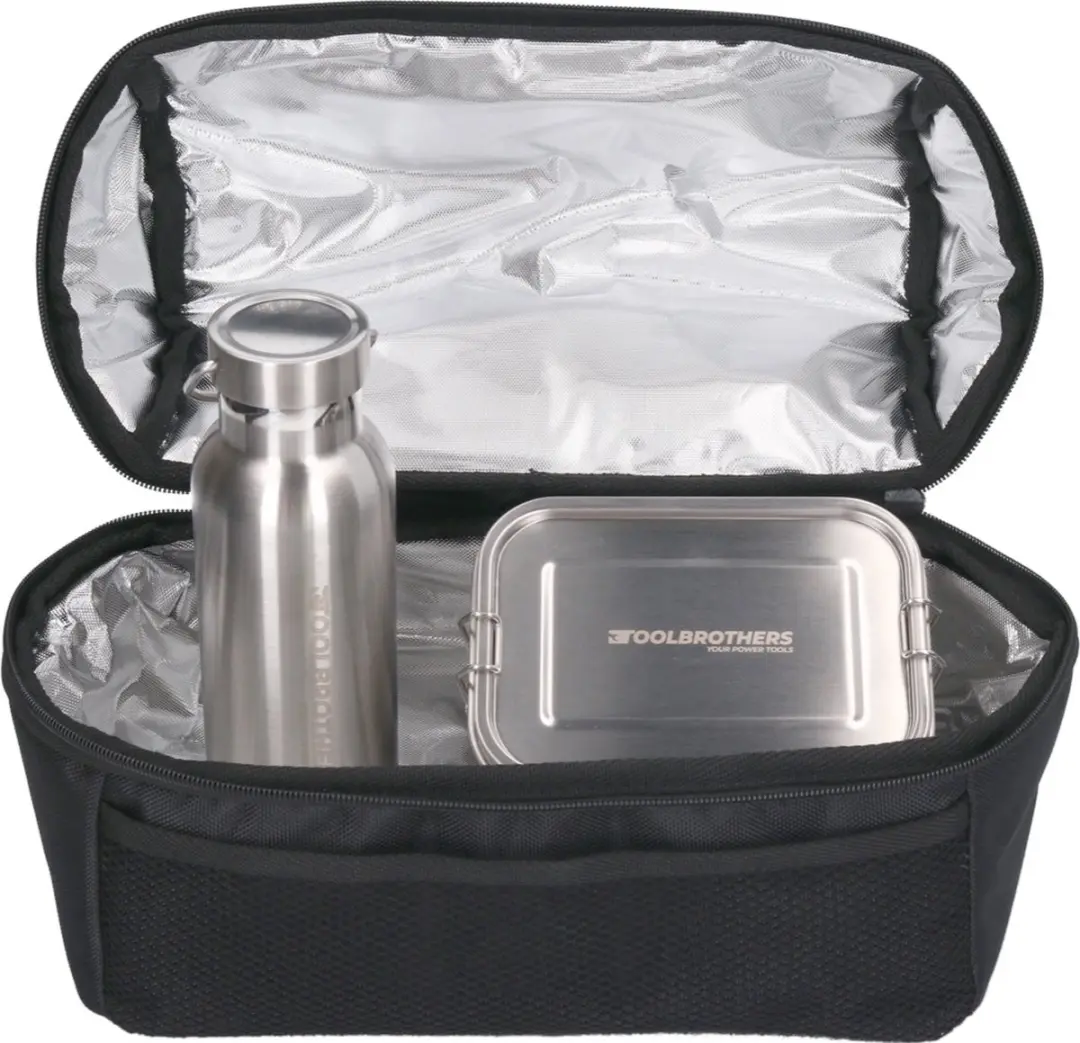 Makita Toolbrothers Lunchpakket E-05614 - Roestvrijstalen set - 1200ml/500ml - Zwart/Zilver