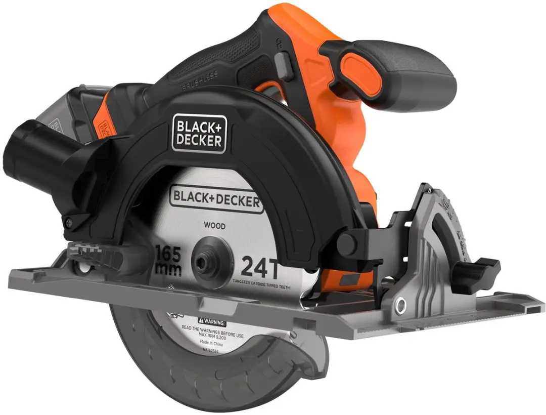 BLACK+DECKER 18V Brushless Cirkelzaag BLCCS78M1-QW - 165mm - 4.0Ah Accu