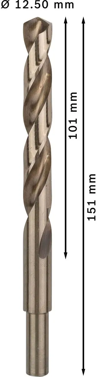 Bosch Professional ST. LINE HSS-CO Metaalboren 12.5mm - 5 Stuks