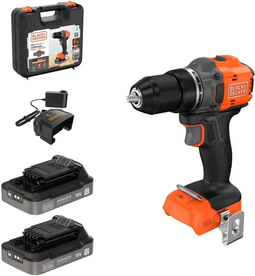 BLACK+DECKER BLD782E2K-QW Schroefboormachine