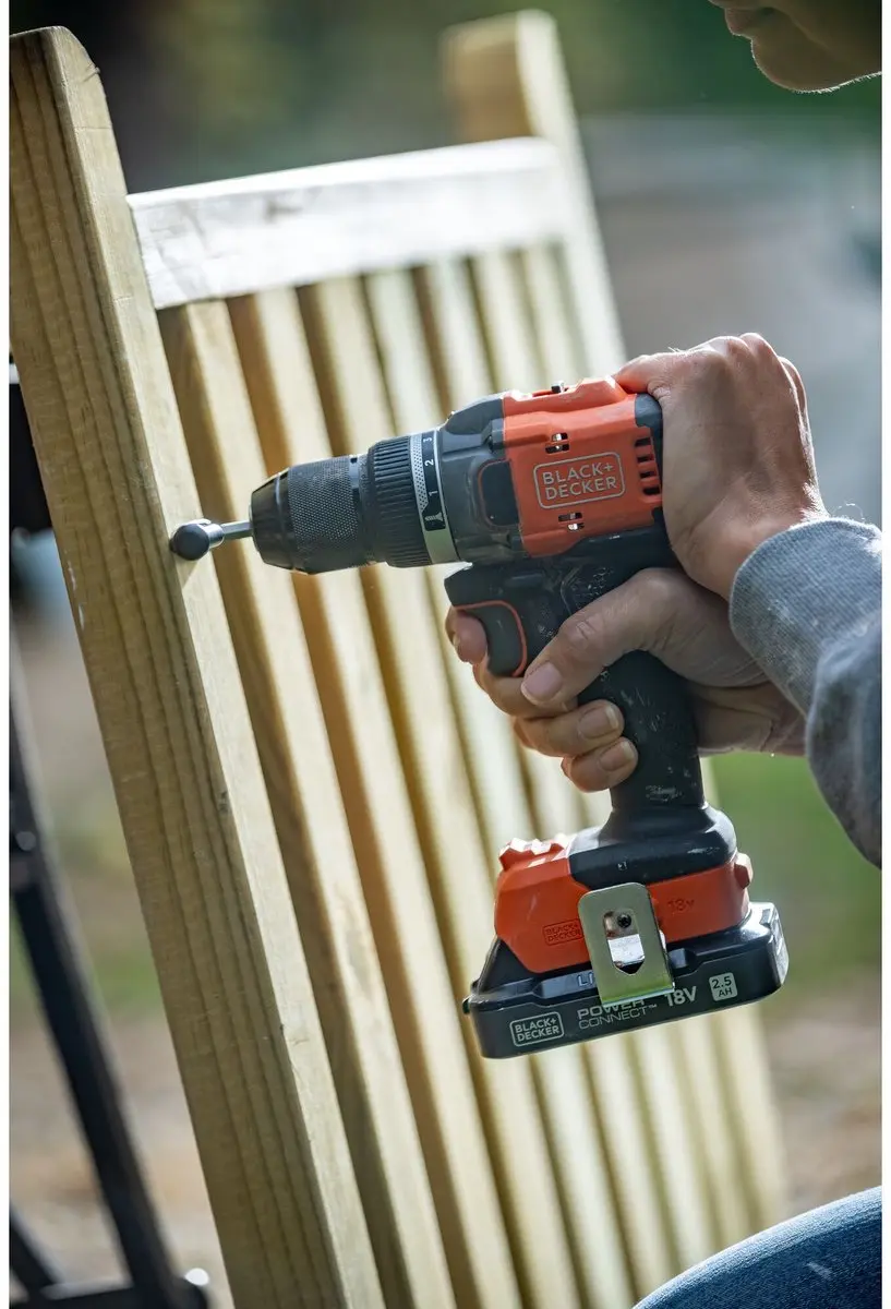 BLACK+DECKER BLD782E2K-QW Schroefboormachine - 18V - 2x 2.5Ah accu - afbeelding 6 van 6