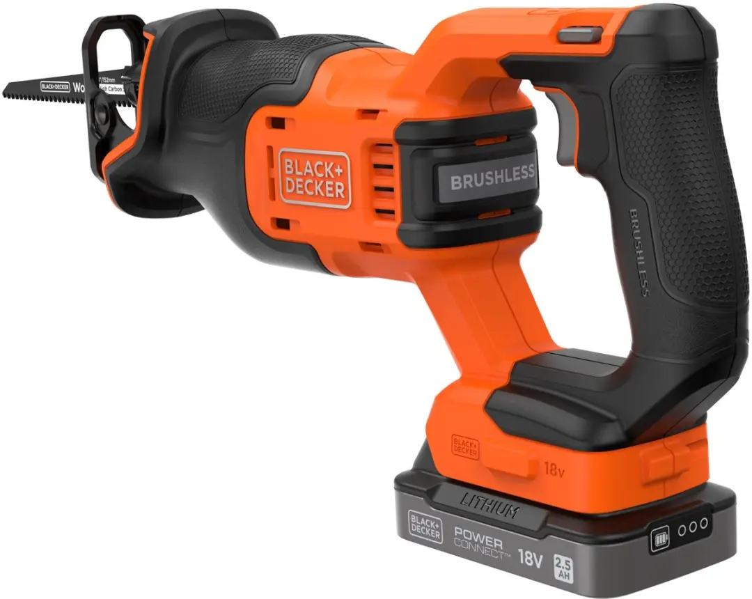 BLACK+DECKER BLCR78E1-QW Reciprozaag - 18V - 2 Snelheden - 2x Zaagbladen