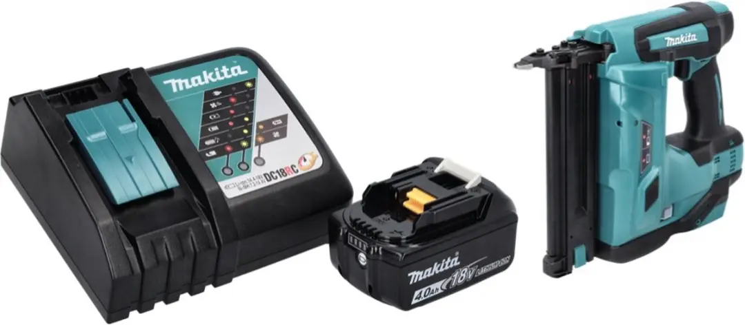 Makita DBN500RM1 Accu Staande Spijkermachine 18V - 15-50mm - 4.0Ah + Lader