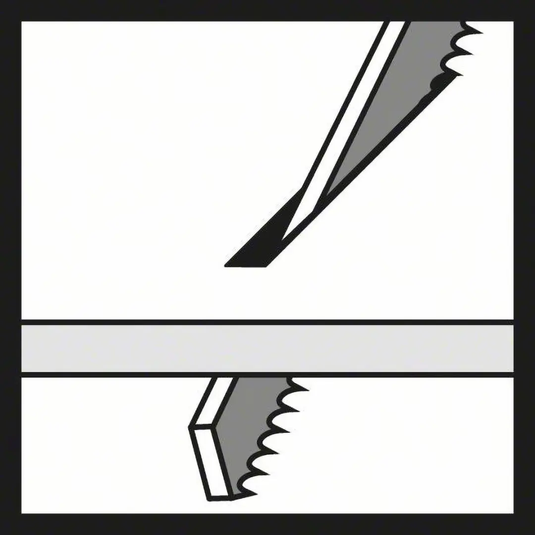 Bosch Professional T 244 D Speed Decoupeerzaagblad Hout - 3 Stuks