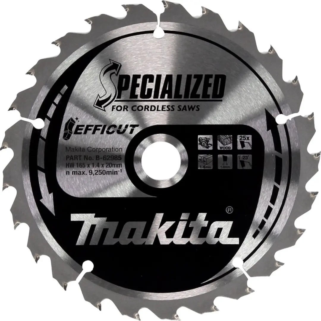 Makita DHS 680 Z Accu Cirkelzaag 18V 165mm - 2 Zaagbladen - afbeelding 2 van 5
