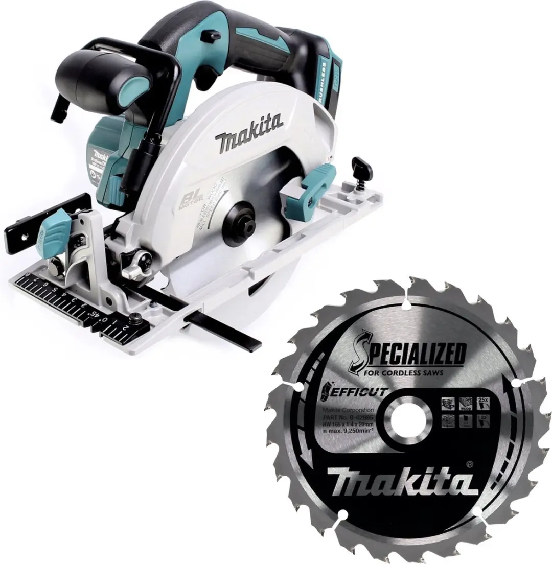 Makita DHS 680 Z Accu Cirkelzaag 18V 165mm - 2 Zaagbladen - afbeelding 5 van 5
