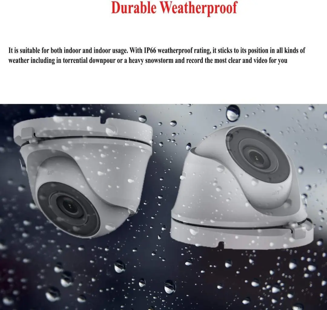 Hikvision DS-7204HQHI-K1/E 4Kanalen CCTV Kit - 4x 2.0MP Domecamera's - 2TB HDD - IR 20m