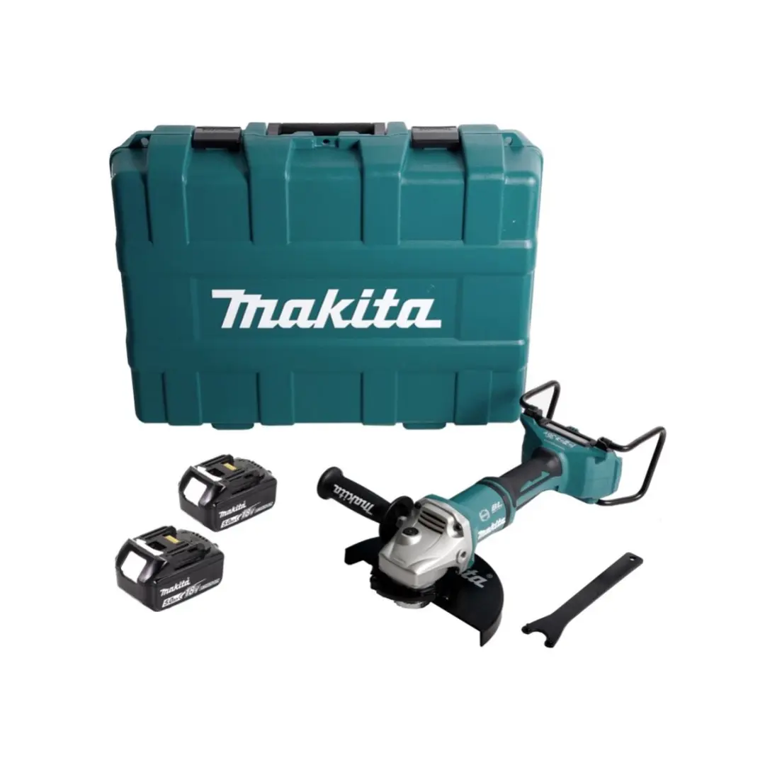 Makita DGA900TKX2 Haakse Slijper 36V - 230mm - 2x 5,0Ah Accu
