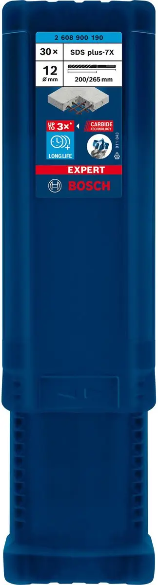 Bosch Professional EXPERT SDS plus-7X Hamerboor 12x200mm - 30 Stuks