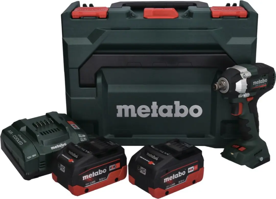 Metabo SSW 18 LT 300 BL Slagmoersleutel 18V 300Nm - 2x 8.0Ah Accu + Lader