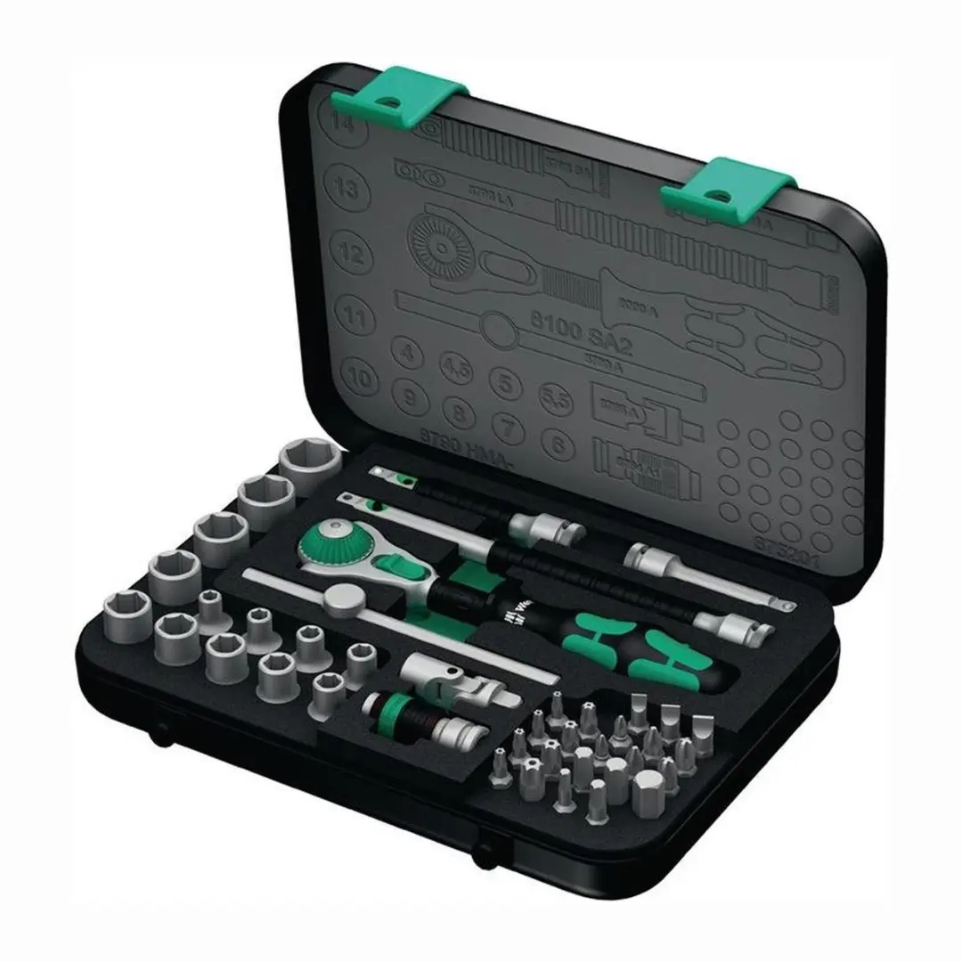 Wera 8100 SA 2 Zyklop Dopsleutelset 1/4" - 42-delig - Metrisch