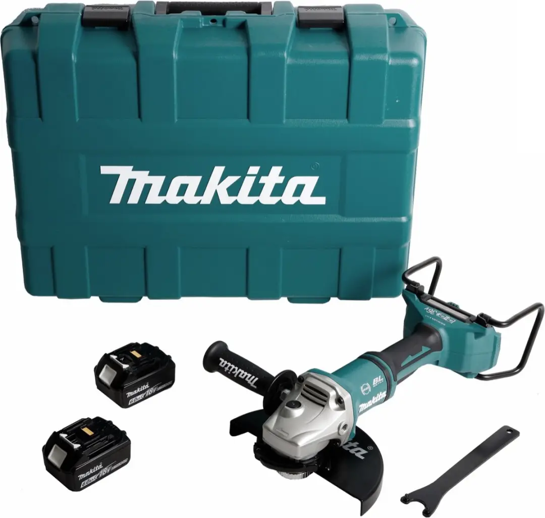 Makita DGA900 GKX2 Accu Haakse Slijper 36V - 230mm - 2x 6,0Ah Accu