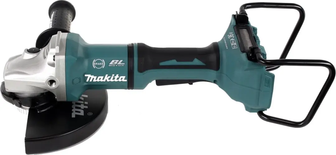 Makita DGA900 GKX2 Accu Haakse Slijper 36V - 230mm - 2x 6,0Ah Accu