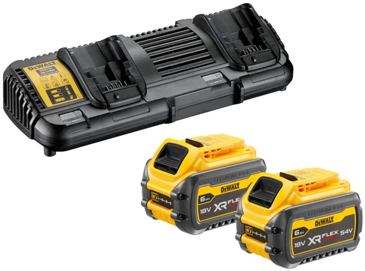 DeWalt DCB132T2 Starterset 2x DCB546 54V 6.0Ah Accu + Dubbellader