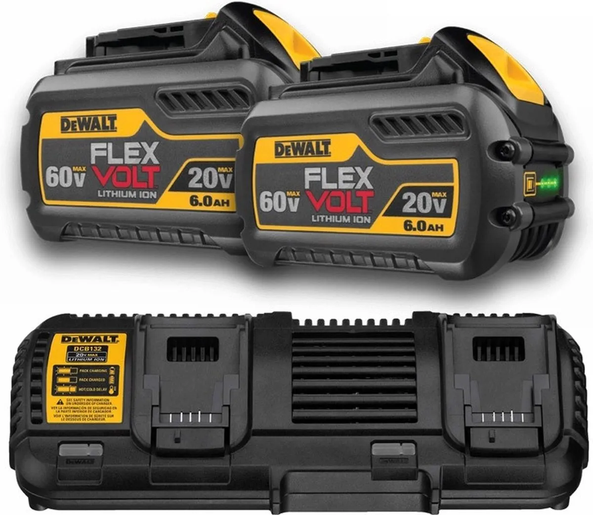 DeWalt DCB132T2 Starterset 2x DCB546 54V 6.0Ah Accu + Dubbellader